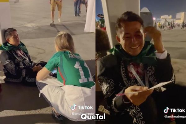 El gran gesto que una influencer tuvo con un fan mexicano en el Mundial de Qatar